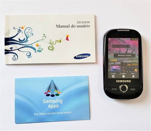 Celular Samsung S3650 Corby Rosa, Completo, Modelo Sem Wifi