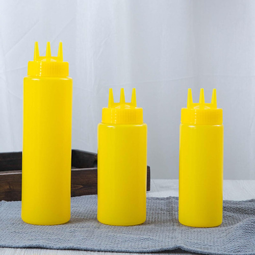 3 Uds Botella De De Prensa Contenedor Botella De 650ml
