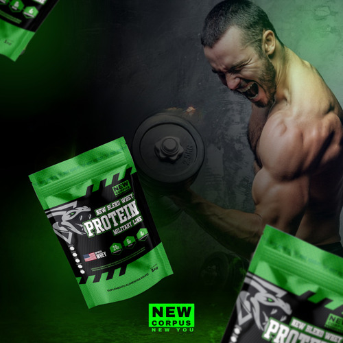 New Blend Whey Protein 1kg Pó - Sabores - New Corpus