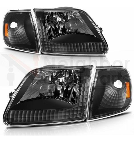 Par Faros Cuartos Ford Lobo Expedition 1997- 2003 Negro Eca 