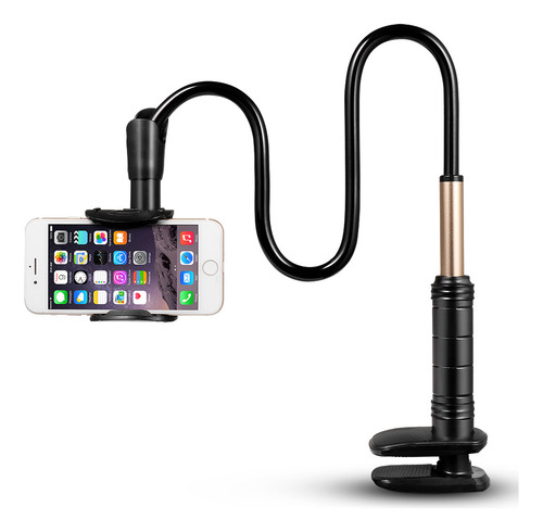 Soporte Negro 90cm Multifuncional Para Celular Giratorio
