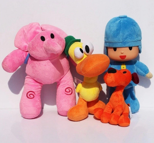 Pocoyo Peluche Original Bandai Lote 4pcs