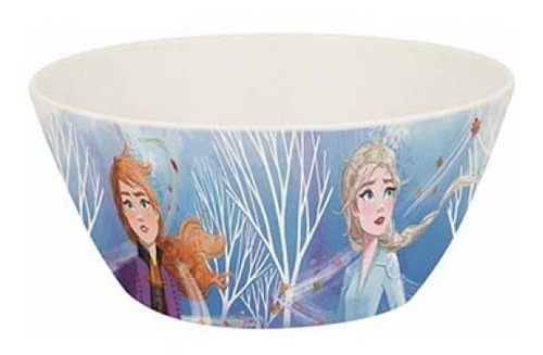 Bowl Cuenco Conico Bambu Bamboo Frozen Elsa Y Anna Disney