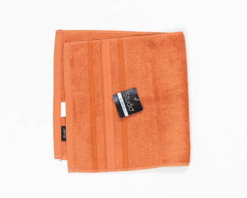 Paquete De 2 Toallas De Manos Studio, Hilasal, 100% Algodón Color Naranja Studio