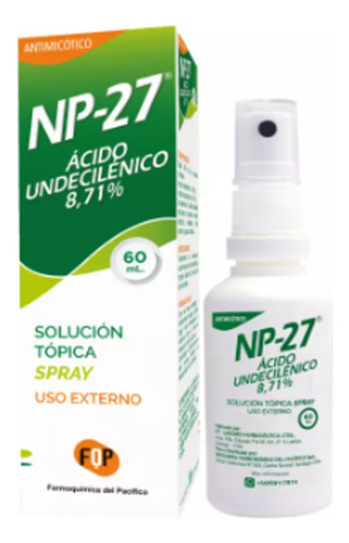 Antihongo Np-27 Mata Hongos Pie Atleta Mal Olor 60ml Spray