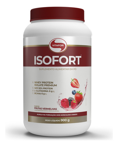 Suplemento Em Pó Vitafor Isofort Proteínas Isofort Sabor