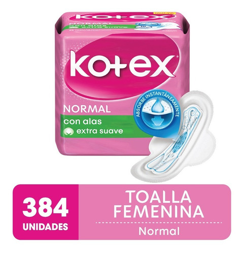 Toalla Femenina Kotex Normal X 32 Caja X 12