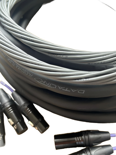 Multicabo Xlr Macho/fêmea Datalink Multi Via 12 Vias