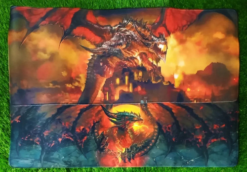 Mousepad Largo Gaming De Dragon De Fuego 700x300x2mm