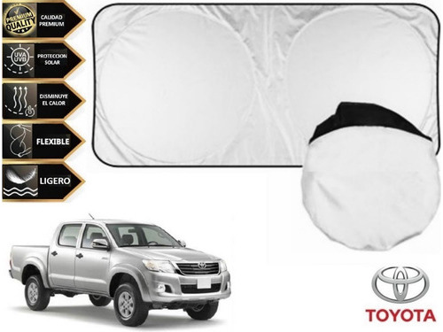 Parabrisas Cubre Sol Tapa Sol Con Ventosas Toyota Hilux 2013