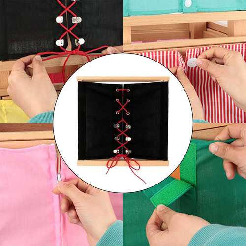 Montessori Toys Busy Board Aprender A Vestirse, Cordones