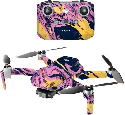 Skin De Vinilo Para Drone Dji Mini 2 - Rosa.