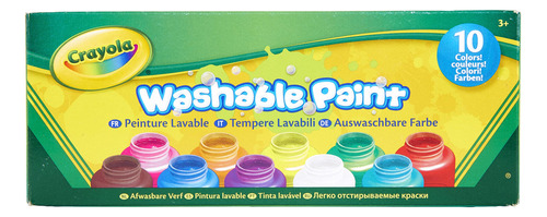 Crayola 54-0125.&nbsp;pintura Lavable Para Ni&ntilde;os, 18&