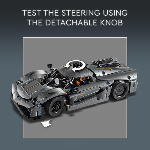 Hipercoche Lego Technic Koenigsegg Jesko Absolut Grey