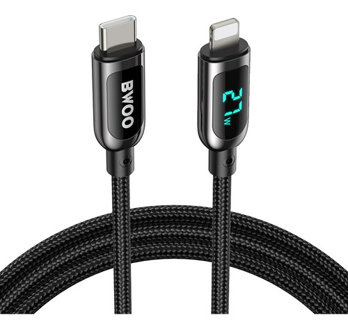 Cable De Datos Y Carga  Usb-c A Lightning 27w Bwoo