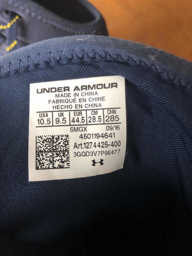 Imagen 3 de 6 de Basquetbol Under Armour Talle Usa 10.5 Stephen Curry