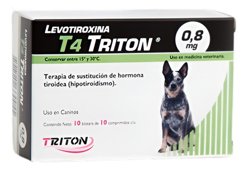 Levotiroxina T4 Perros 0,8 Mg / Caja 100 Comprimidos