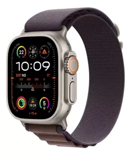 Apple Watch Ultra 2 GPS + Cellular • Caixa de titânio – 49 mm • Pulseira loop Alpina índigo – P - Distribuidor autorizado