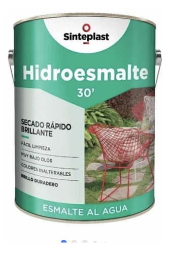 Hidroesmalte Al Agua Brillante Sinteplast X4 Lts