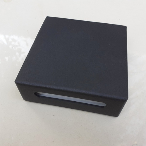 Aplique Exterior Bidireccional En Aluminio Fw 2850/2 Estructura Negro