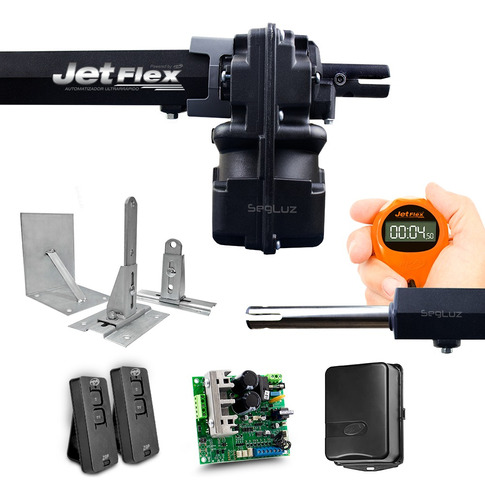 Kit Motor Portão Pivotante Super Jet Flex Ppa 1 Folha 3 Sup