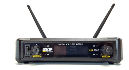 Micrófonos SKP Pro Audio UHF-300D dinámico cardiode negros