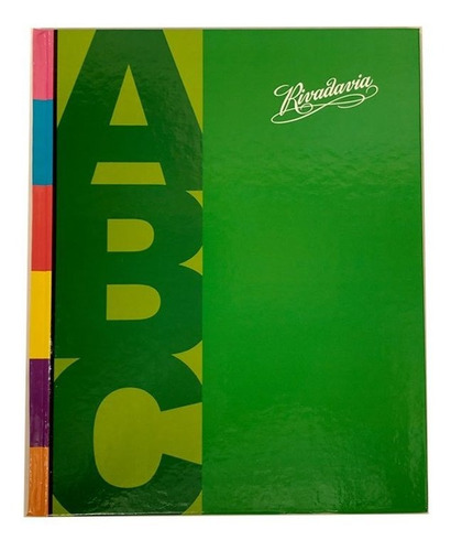 Cuaderno Rivadavia Abc Cuadriculado Td 19x23 48h 5741 Color Verde