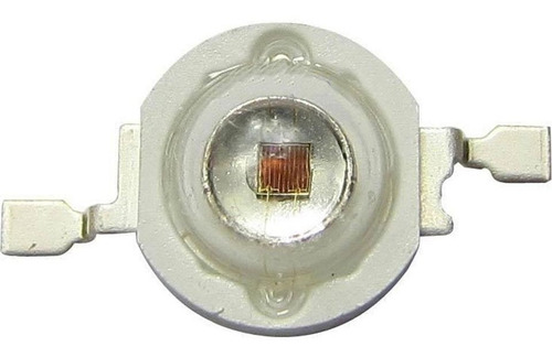 10 Leds De Potencia 3w Led Rojo Alto Brillo Diodo Bombillo