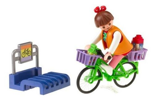 Soporte Para Bicicletas Playmobil Con Shopper.