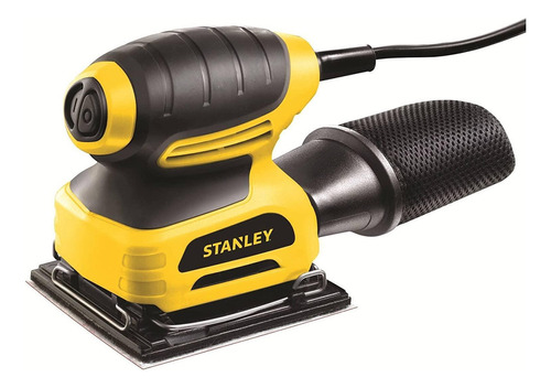 Lijadora  profesional  orbital Stanley STEL401  amarilla 60Hz 220W 120V