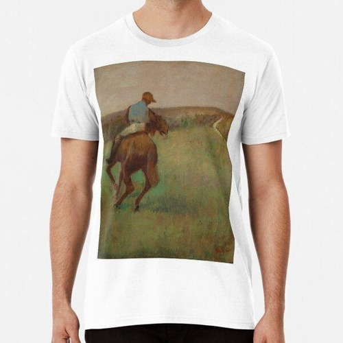 Remera (1889) Degas Jockey In Blue On A Chestnut, Degas Jock