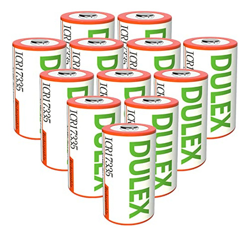 Dulex Arlo Bateries Recargables 123a, 12-pack 800mah Icr1733