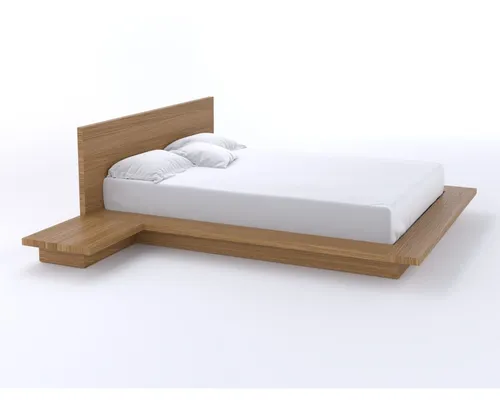 Juego De Alcoba Cama Queen 160 Madera Maciza De Roble