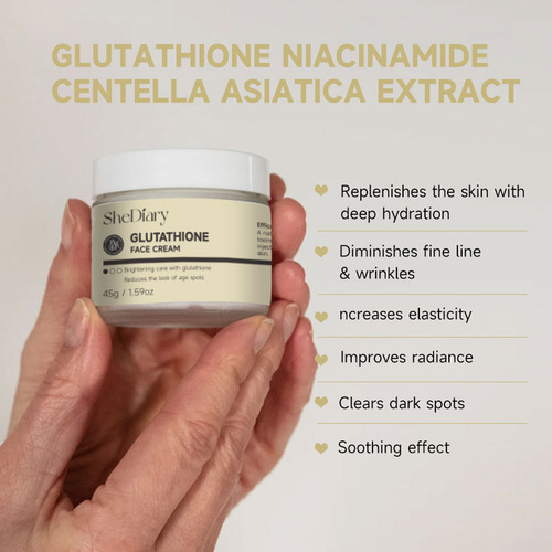 Creme Facial Hidratante De Glutationa Hidratante E Calmante