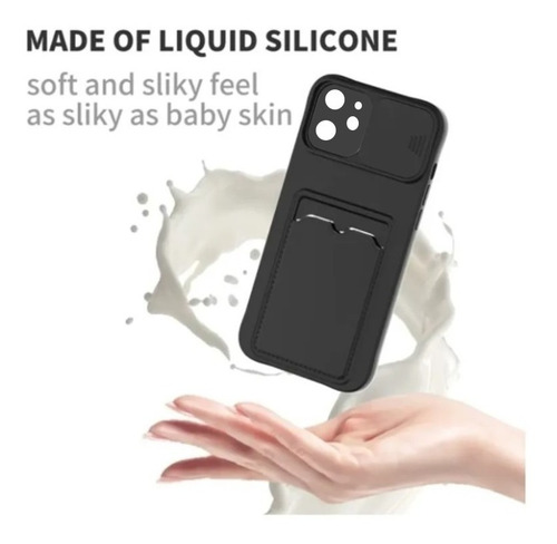 Capa Slide Fecha A Camera Para iPhone 11 6.1 Porta Cartão