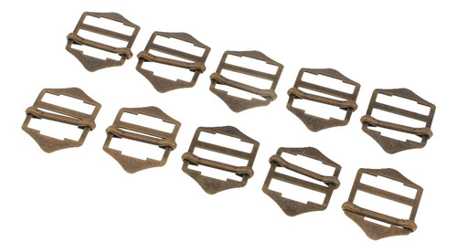 10 Piezas Metal Sastre Deslizante Hebilla Ajustable Botón De