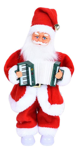 El Saxofón Wiggle Santa Blowing Toca El Acordeón [u]