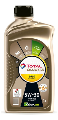 Aceite Total Quartz 9000 Future Fgc 5w30 Sintetico 1 Litro