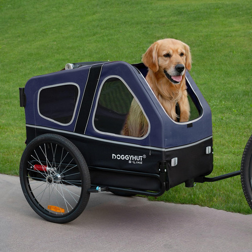 Trailer Transportador De Mascotas Large Hasta 45kg Blue