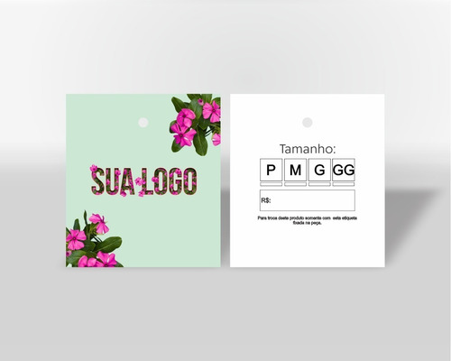 Mini Tag Etiqueta Personalizadas P/ Roupa E Brinde 2.000 Und