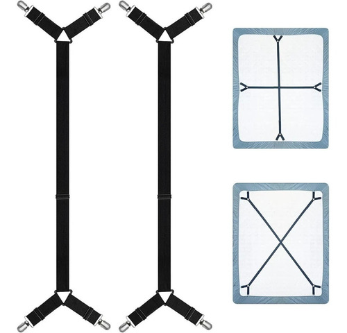 Sujetadores De Sábana De Cama Correa Ajustable 2 Unidades