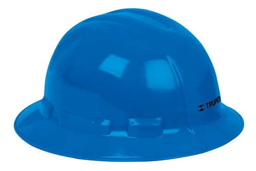 Casco De Seguridad Ala Ancha Azul Truper 10570