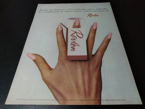 (pb207) Publicidad Clipping Esmalte Para Uñas Revlon * 1967