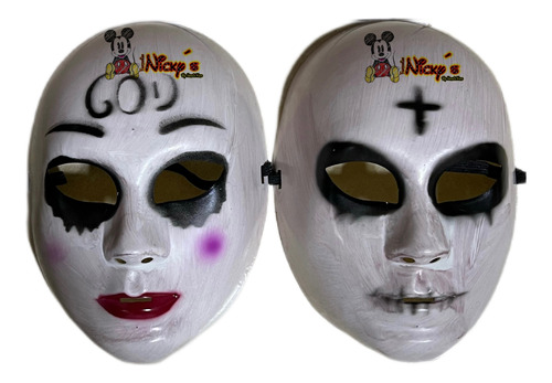 2 Mascaras Monja La Purga Plástico Duro Halloween Muertos