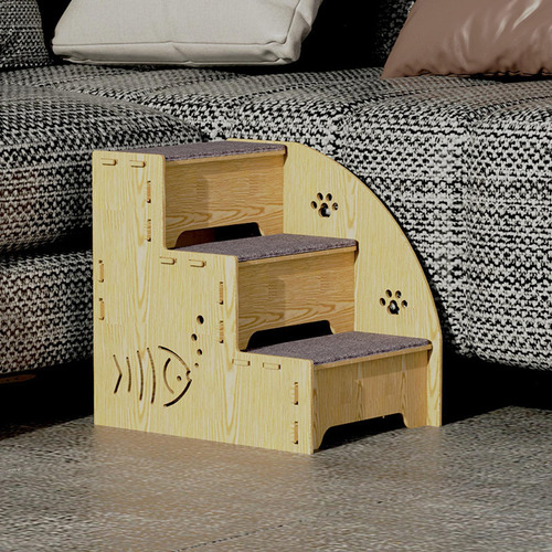 Escalera Para Perros Y Cachorros, 3 Escalones,