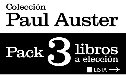 Pack 3 Libros De Paul Auster - Seix Barral
