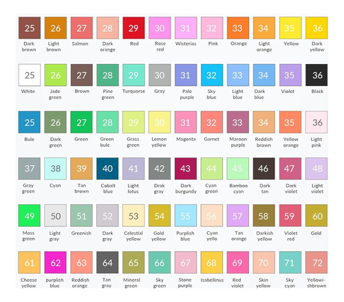 Lápices De Colores 72 Lápices De Colores Lápiz De Dibujo De