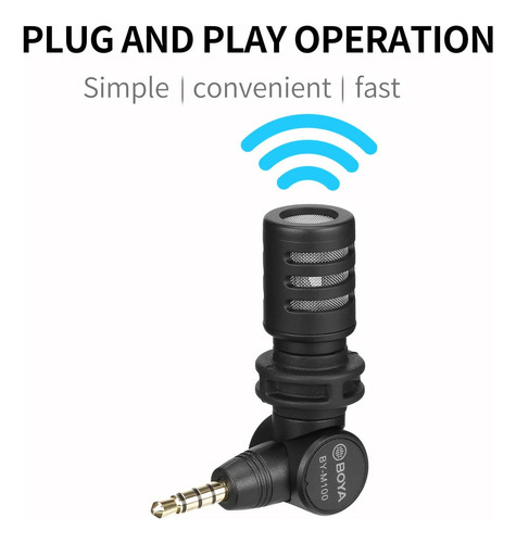 Microfono De Condensador Boya, By-m110 Plug And Play Con Om
