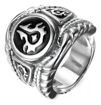Comprar Anillo Para Hombre World Of Warcraft De Acero Color Plata