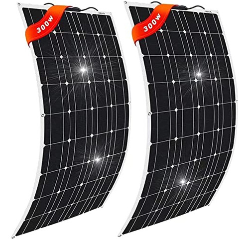 Kit De Energía Solar Panel Solar De 600 W 300 W X 2 Cargador